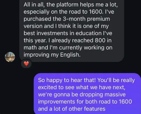 What a student said about Whiz